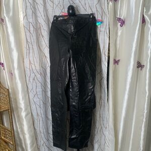 Ann Taylor Black Leather Pants